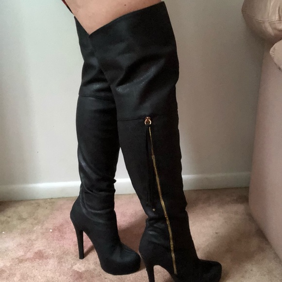 Thigh High Stiletto Boots - Picture 7 of 9